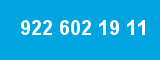 922 602 19 11 922 602 19 11